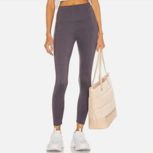 Beyond Yoga Feline Jacquard High Waisted Midi Leggings in Shadow Grey size XL